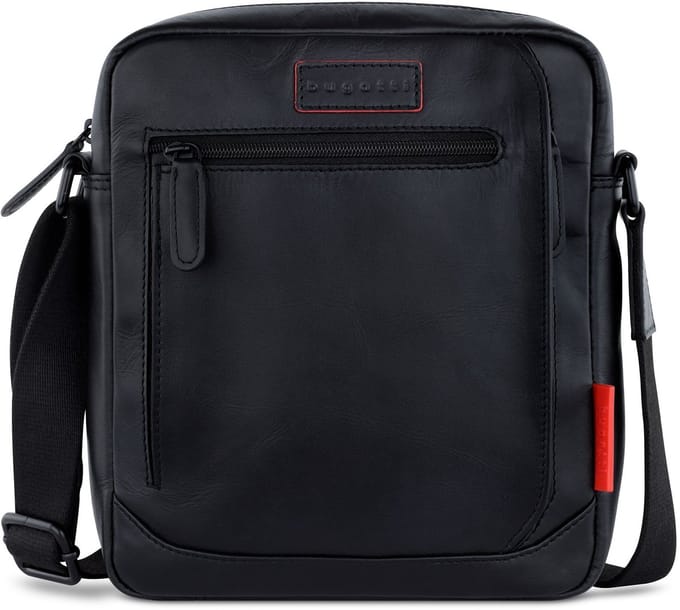 bugatti Schoudertas Clark Shoulderbag Black Zwart