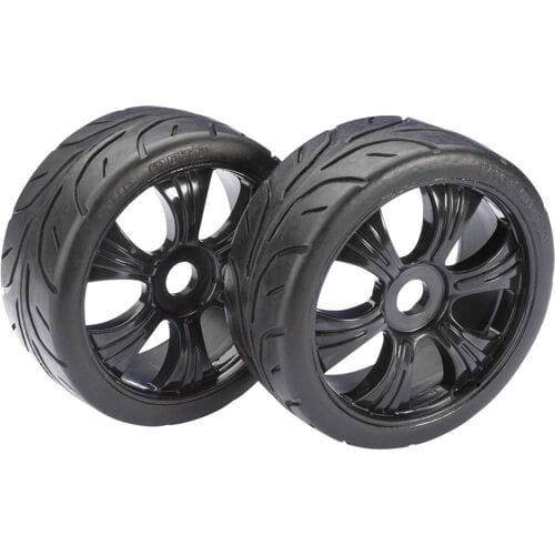 Absima 1:8 Buggy Complete wielen Street 6-spaaks Zwart 2 stuk(s)