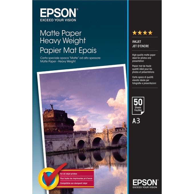 Epson Papier matt heavyweight A3 50 sheets 167gm2