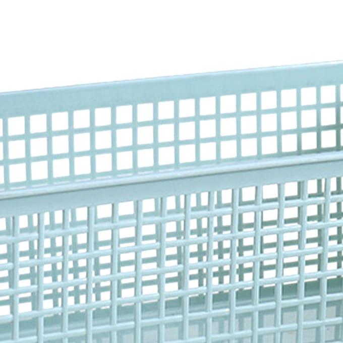 Plastic Opbergmand Rechthoekig Grote Capaciteit Opbergcontainer voor Snacks Fruit Keuken Small Size Green white