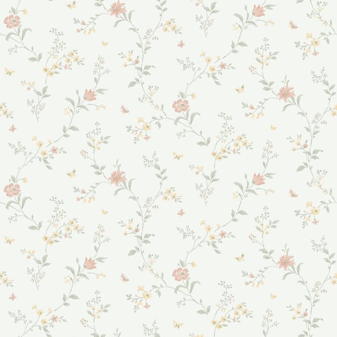 Boråstapeter Vliesbehang 38755 - Borosan Hem - Bloemen Groen - 53cm x 11.20m