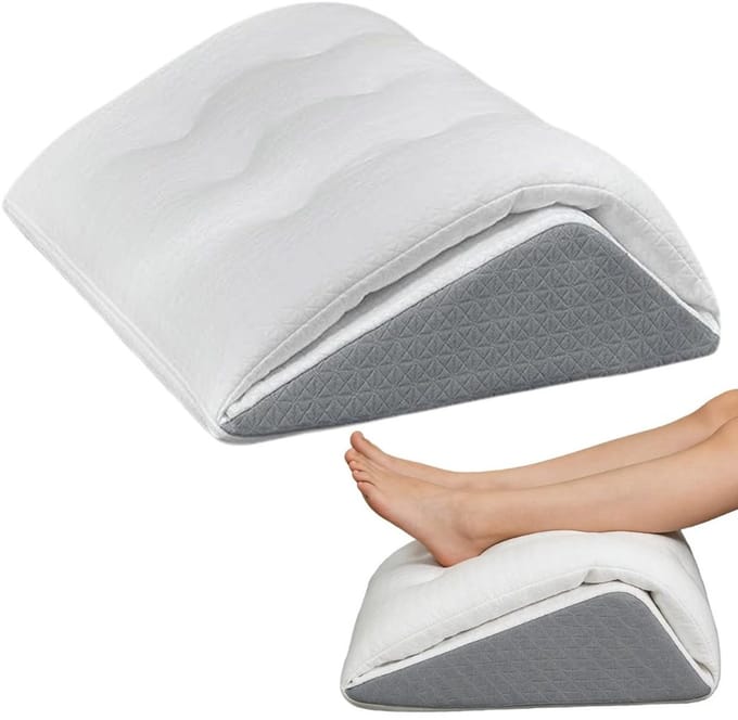 CLVP® Beenkussen Rugslaper - Wigkussen - Beenkussen - Grijs en Wit