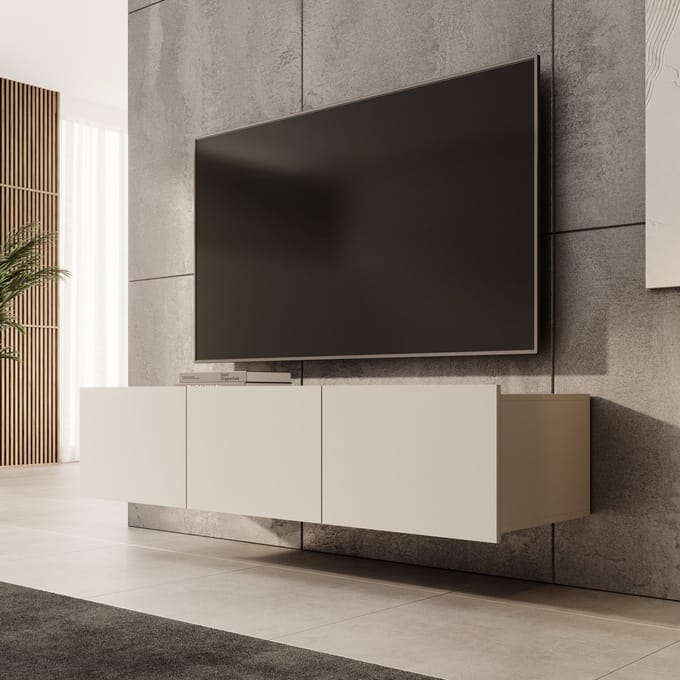 Meubella - TV-Meubel Calabas - Beige - 150 cm