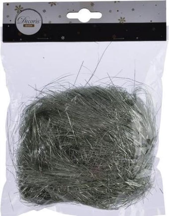 Decoris Lamettahaar Gestanst Groen/Lindegroen (20 gram)