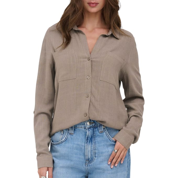 ONLY - ONLYASMIN-SIESTA LS LI BL SHIRT PNT NOOS Dames Blouse