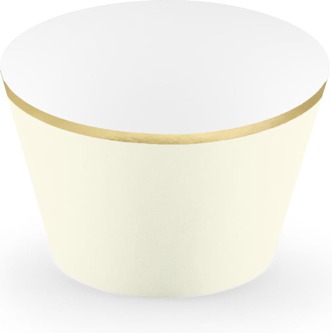 Cupcake vormen – Creme 6 stuks