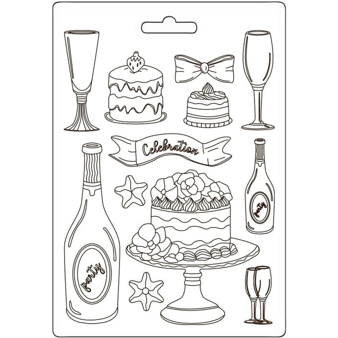 Gietvorm "Masquerade" - Flute & Cakes
