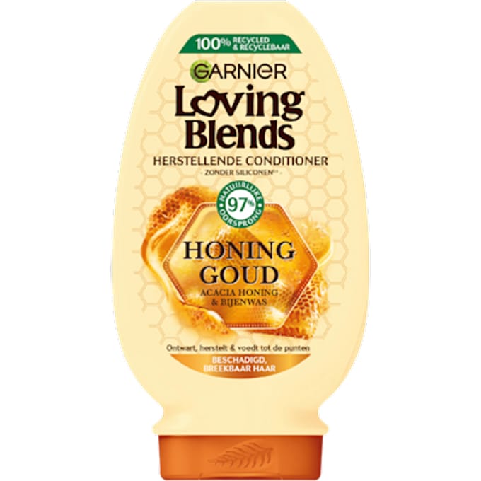 Garnier Loving Blends - Conditioner - Honing Goud - Beschadigd of Breekbaar Haar - 250 ml