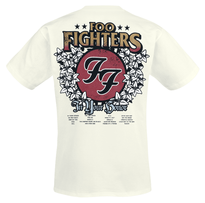 Foo Fighters T-shirt - In your honor - S tot XXL - voor Mannen - wit