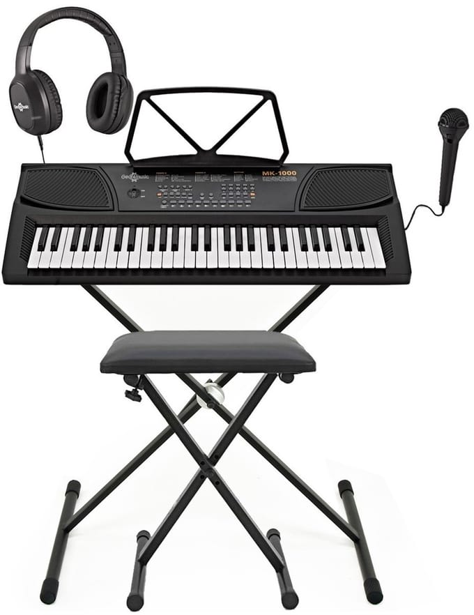 MK-1000 Draagbaar Keyboard met 54 Toetsen, Statiefpakket
