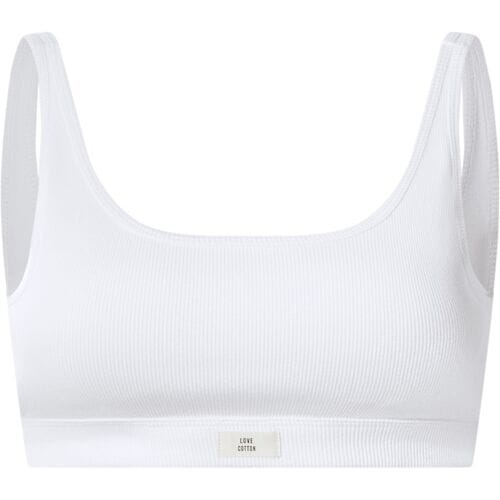 ESMARA Dames geribde bustier (wit, L (44/46))