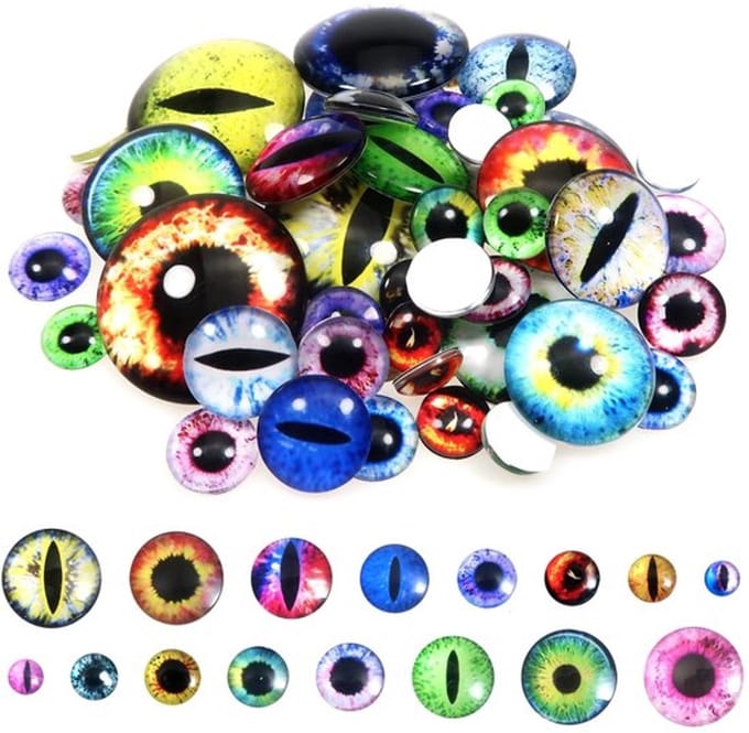 Allecto - Glas Dragon Eyes - Creatieve Cabochon Ogen - Diverse