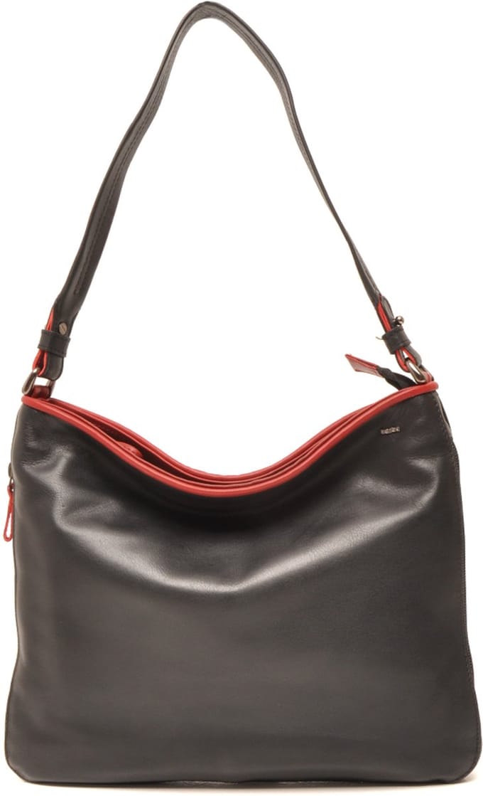 Berba | Soft | Schoudertas Dames | Tas | Zwart | Leer