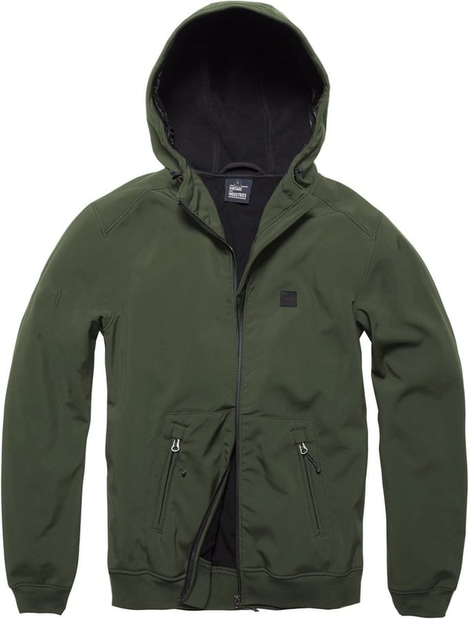 Vintage Industries Funktionsjacke Ashore Softshell Jacket Dark Olive