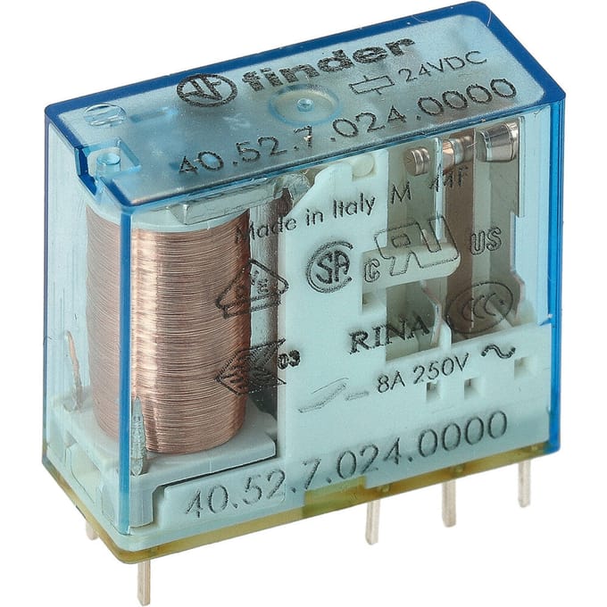 Finder 40.52.7.024.0000 Printrelais 24 V/DC 8 A 2x wisselcontact 1 stuk(s)
