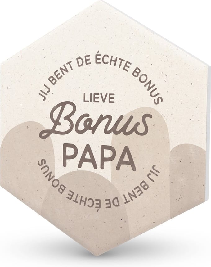Keramieken onderzetter Bonus Papa