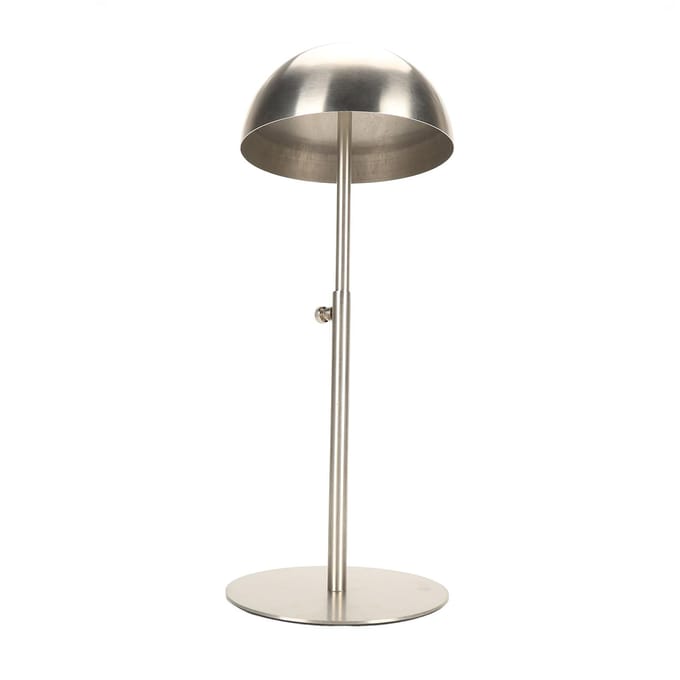 Support d'exposition pour chapeaux Multifonctionnel Portable Hauteur Réglable Acier Inoxydable Support de Rangement pour Chapeaux pour argenté