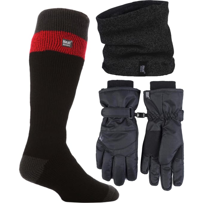 Heren Ski Set Nekwarmer Handschoenen & Thermische Skisokken Winterkleding