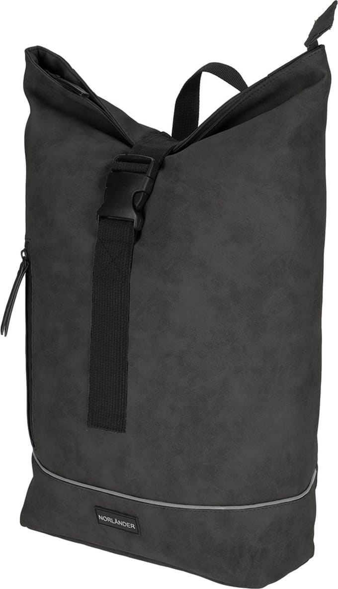 Norlander compacte rolltop rugzak - 23 Liter - Nubuck - 30 x 16 x 49 cm - Grijs