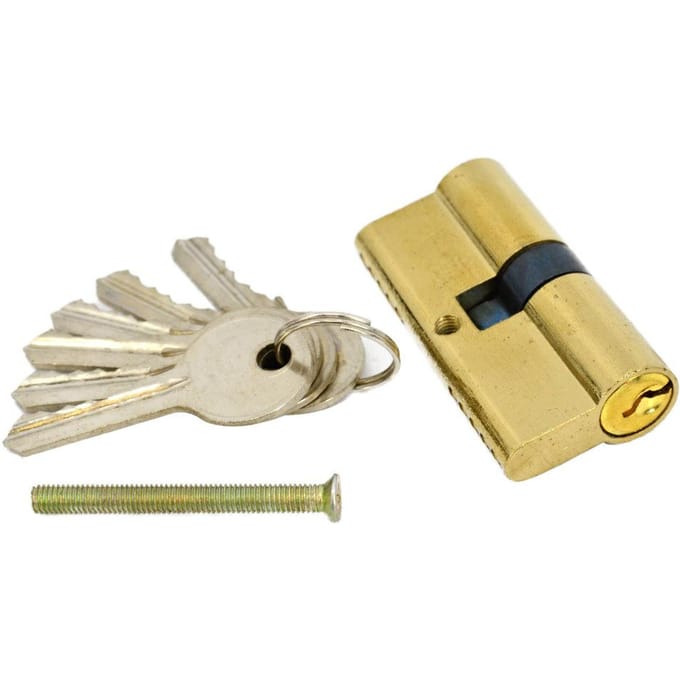 AWTools - Symmetrische Cilinder - 62mm - Messing - 5 Sleutels