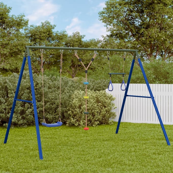 vidaXL Schommelset met schommels, trapeze en ladder