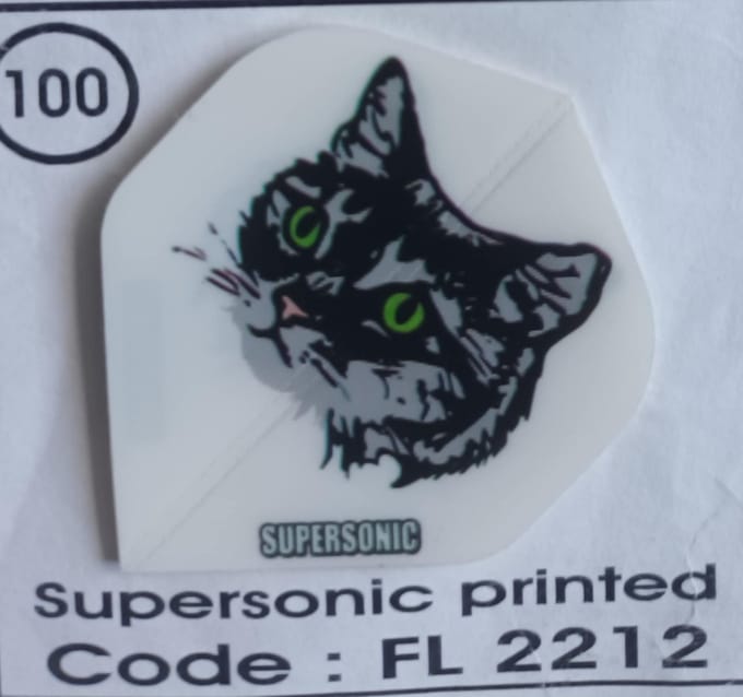 Dart Flights - 10 sets (30 stuks) - 100 micro - Supersonic - FL2212 - kat