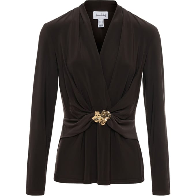 Joseph Ribkoff 263004 Tops Donkerbruin 263004