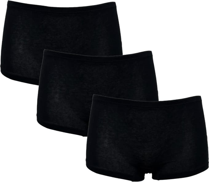 After Eden My Basic Boxer katoenen 3-pack Dames Onderbroek - Zwart - Maat M