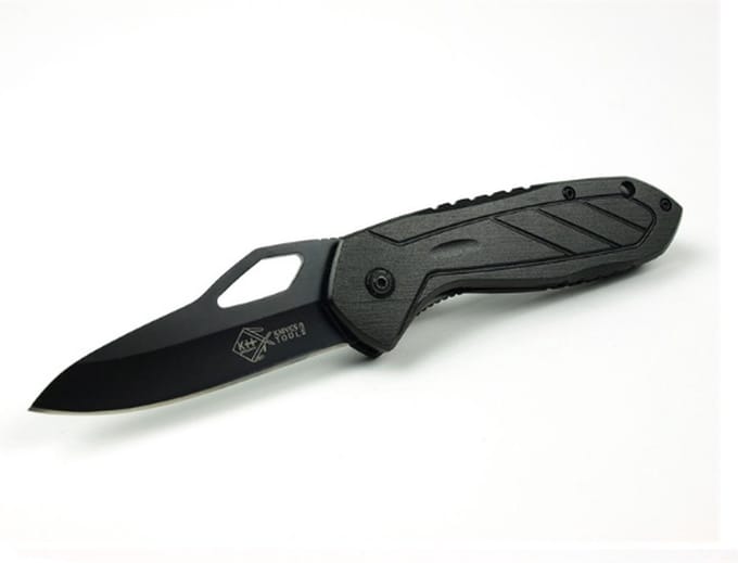 X-treme zakmes Grey - X350200 - eenhandsmes inklapbaar