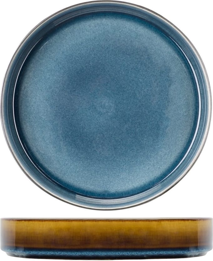 Cosy&Trendy Quintana Blue Diep Bord - Ø 19,5 cm