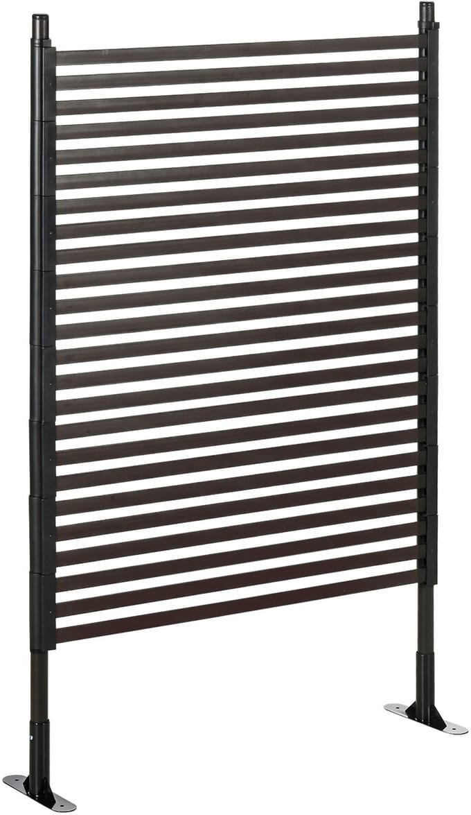 Outsunny Tuinhek Staal met PE-coating 93L x 22B x 150H cm Bruin