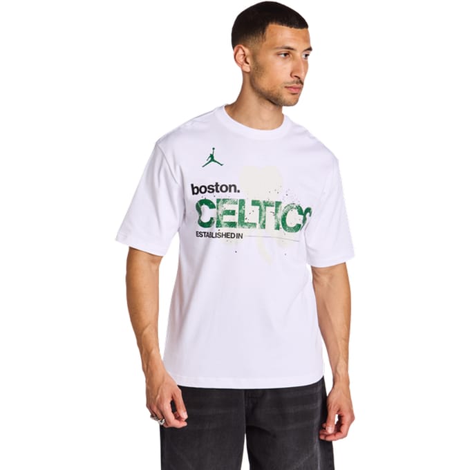 Nike NBA T-shirts Heren - Wit - Maat S - Katoen Jersey