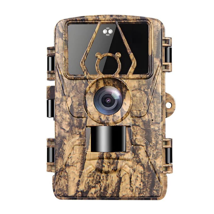 Trailcamera met 8K Video 60MP Foto's Nachtzicht Bewegingsgeactiveerd Waterdicht Wildcamera voor 4G EU Version with SIM Card & Antenna
