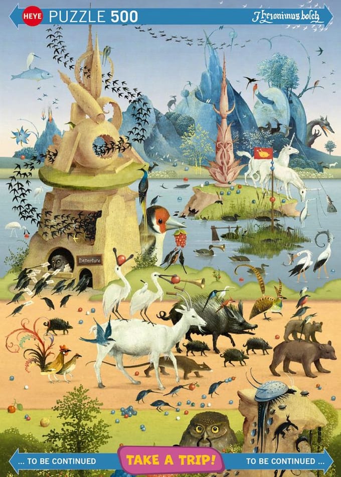 Heye puzzel Hieronymus Bosch 500 stukjes - kunst puzzel.