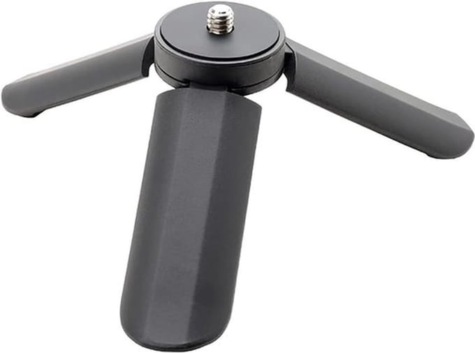 Mini statief - Mobiele telefoon - Camera statief - Draagbaar statief en gripstabilisator - Laadcapaciteit maximaal 600 g met 1/4 inch-schroef voor smartphone - DSLR-camera