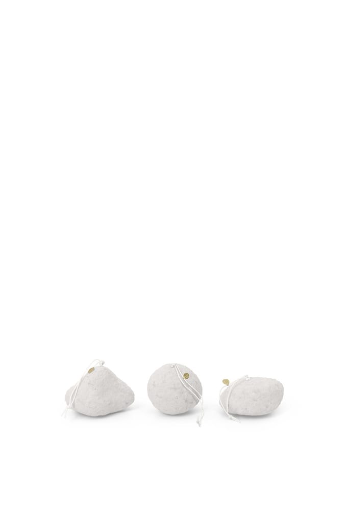 Ferm Living - Sneeuwbal Ornamenten Set - wit