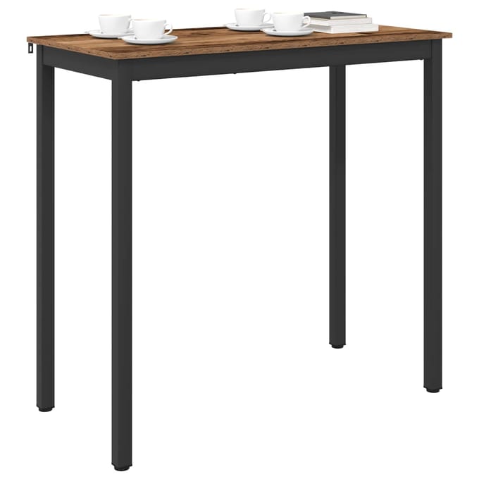 vidaXL - Staande - Bartafel - Bewerkt - hout - Rechthoekig