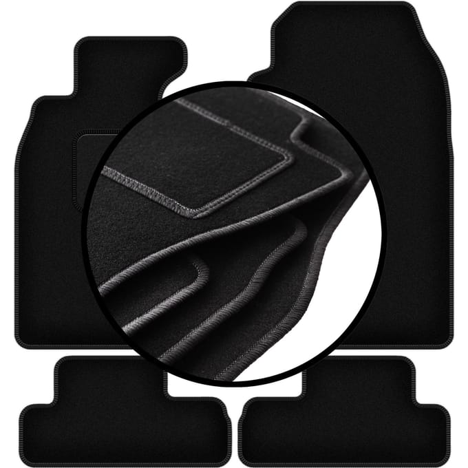 Complete set veloursmatten voor: Mini Cooper R52 Cabrio (2004-2008)