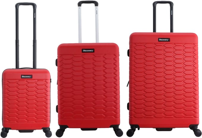 Discovery - Reptile | Harde Koffer Set (S/M/L) - Rood