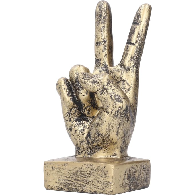 Hars Vingergebaar Sculptuur Creatief Beeld Thuis Kantoor Bureau Boekenkast Ornament DecorBrons koper