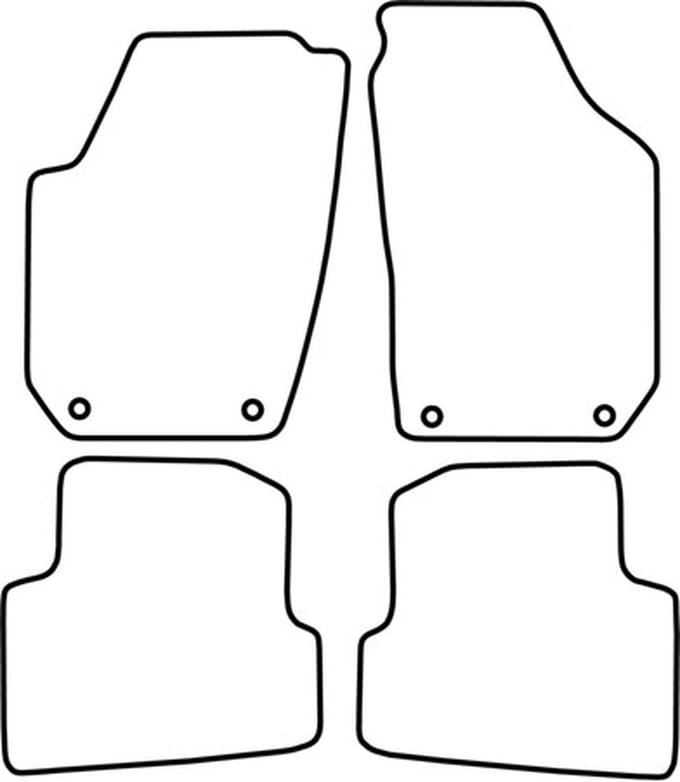 Automatten | Mattenset Skoda Fabia - 2008 - 2015