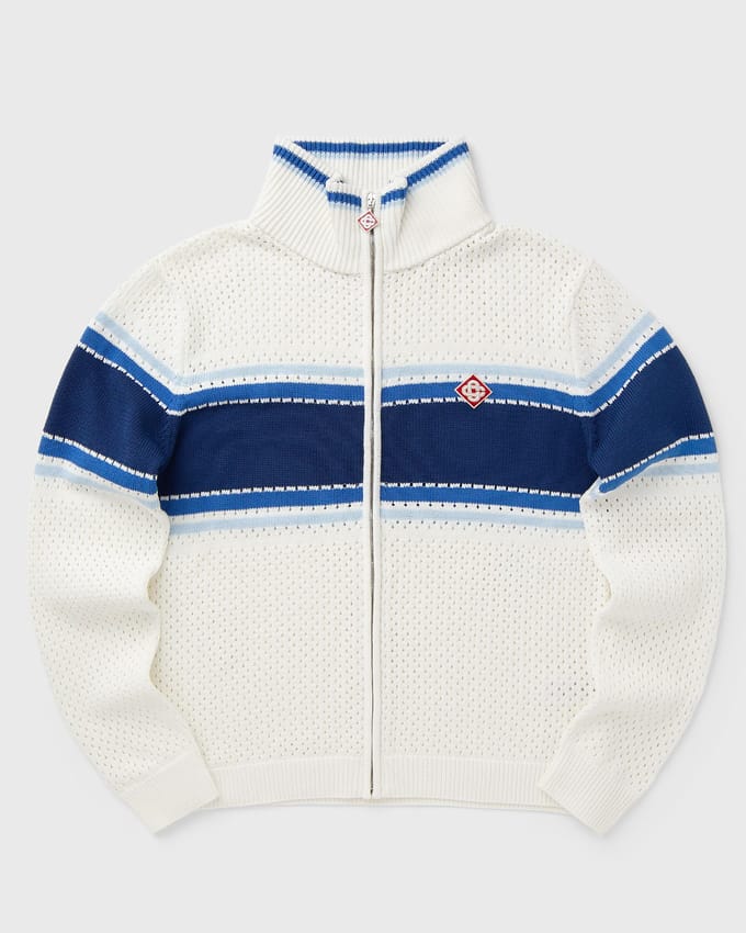 MESH STRIPE TRACK JACKET