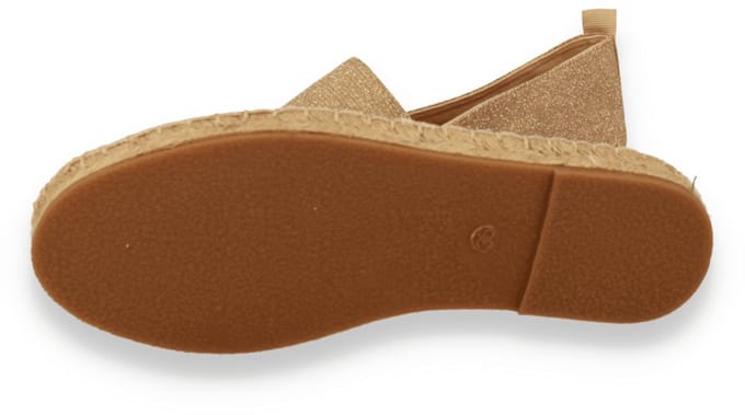 Mode-mania Dames Espadrille | Goud | Maat: 40