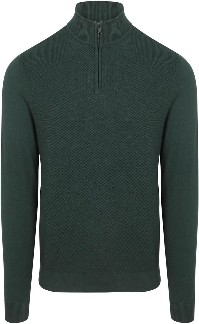 McGregor Half Zip Trui Merinowol Pine Groen - Maat 3XL - Heren - Pullovers