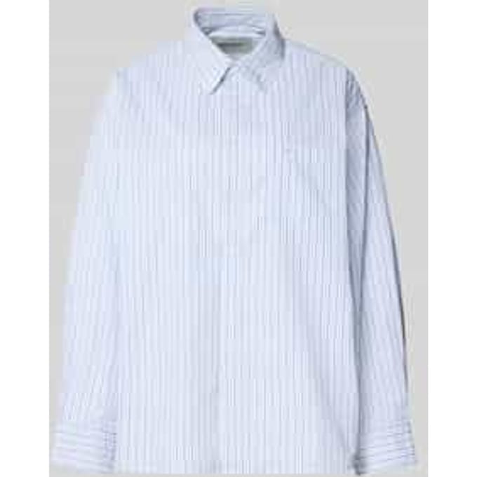 relaxed fit blouse met labelstitching model 'Keene'