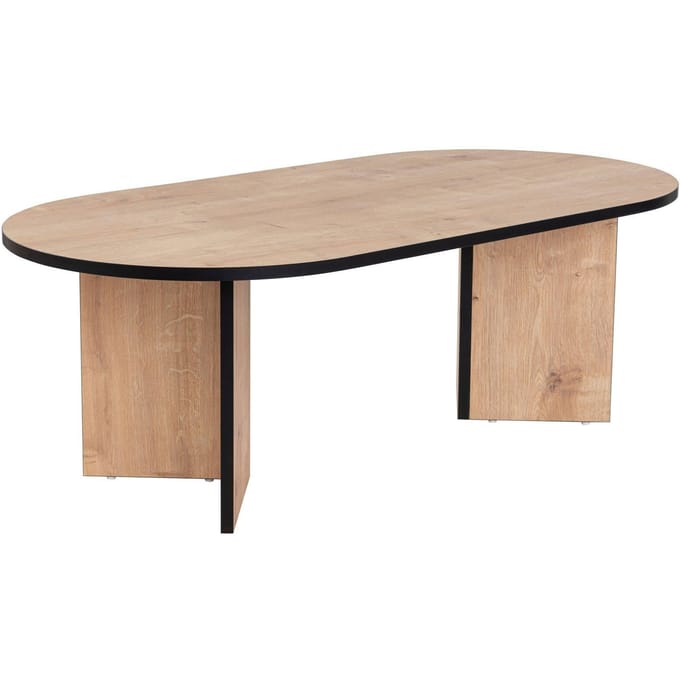 Houten salontafel "Sable" 119 x 60 x 40 cm - Saffier eik