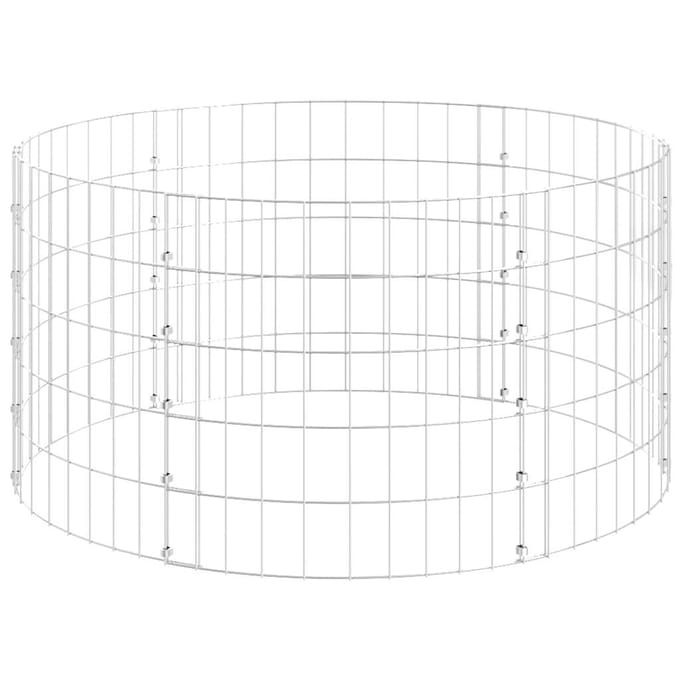 vidaXL - Gabion - paal - rond - Ø100x50 - cm - gegalvaniseerd - staal