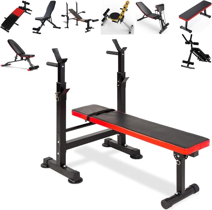 Verstelbare Trainingsbank voor Krachttraining en Fitness - Inklapbaar en Multifunctioneel