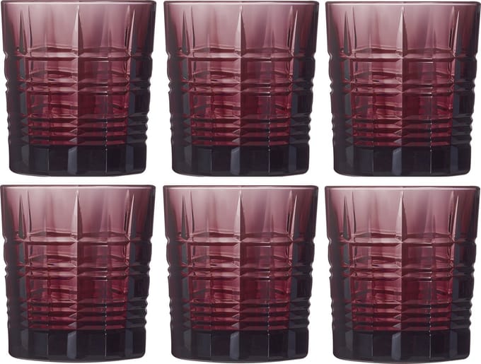 Arcoroc Whiskey Glas Brixton Lila 300 ml - 6 Stuks