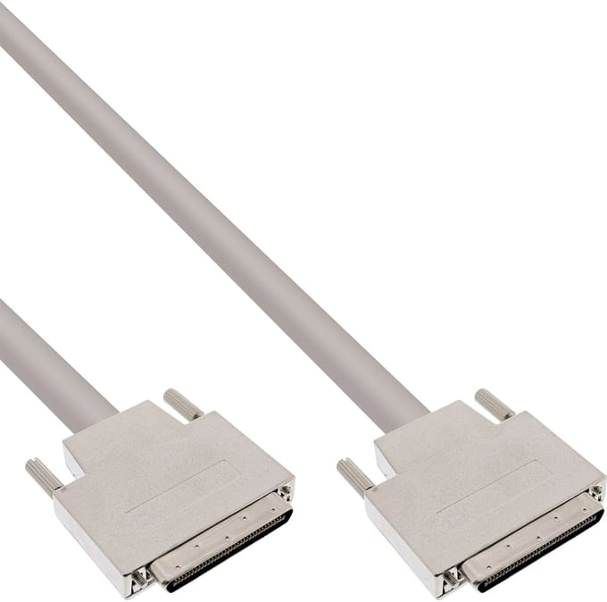 InLine® SCSI U320 kabel, 68-pin micro Centronics (VHD) male / male, 3m